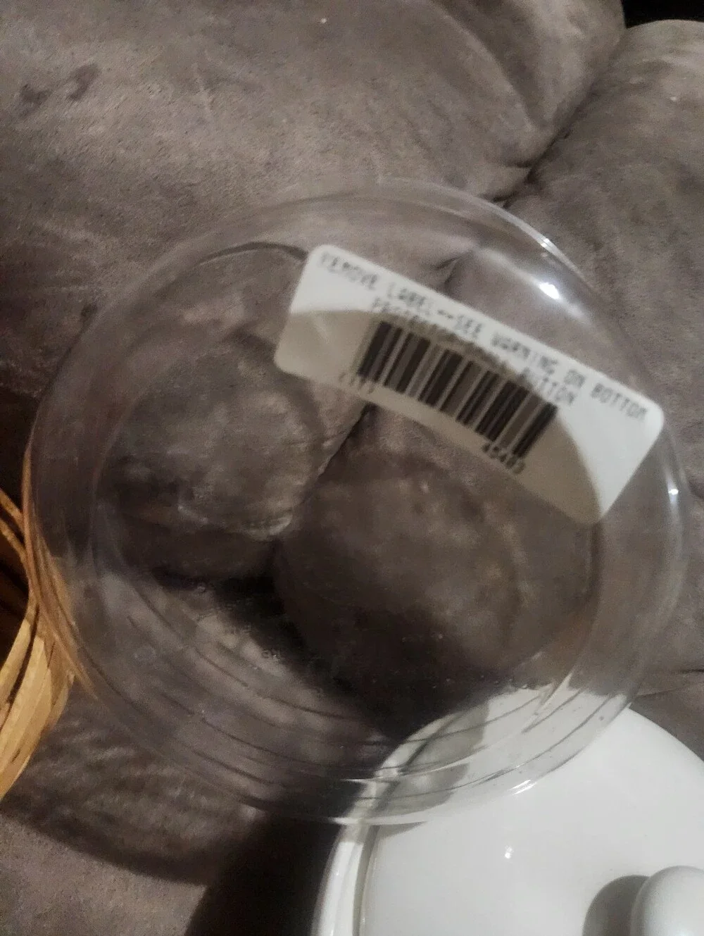 Longaberger Woven Traditions Butter Tub W/ Lid & Fabric & Plastic Liner Green
